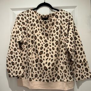 Jcrew leopard sweatshirt